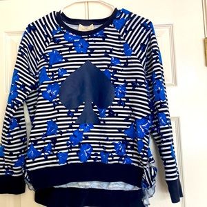 Adorable Hibiscus Ruffle Sweatshirt from Kate Spade Size M